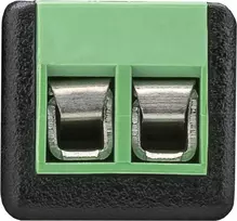 Wentronic 76741 2 kontaktų RCA juodos ir žalios spalvos kabelio sąsajos adapteris (76741)