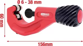 Pjovimo įrankis vamzdžiams ks tools 103.5000, Ø6–38 mm, ilgis 156 mm