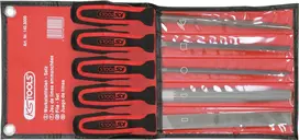 Dildžių rinkinys ks tools 5 vnt. Model 140.3000 – metalo dildės, įvairių formų ir dydžių