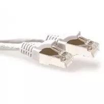 ACT White 15 m LSZH SFTP CAT6A jungiamasis kabelis su apsaugotais RJ45 kištukais