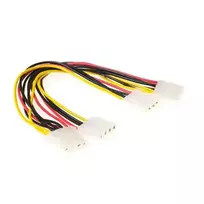 ACT AK3194 maitinimo šakotuvas-kabelis, Molex (4 kontaktų) į 4x Molex (4 kontaktų), kištukas/lizdas, 0,2 m