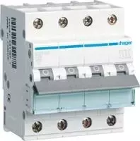 Hager MCN625 3p+N miniatiūrinis grandinės pertraukiklis C-25A, 6kA