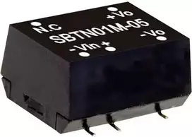 MEAN WELL SBTN01M-12 maitinimo šaltinis ir įtampos keitiklis, 1 W