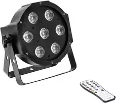 LED efektinis šviestuvas EUROLITE SLS-7 su 7 šviesos diodais, kompaktiškas sceninis apšvietimo įrenginys