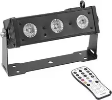LED efektinis šviestuvas EUROLITE BAR-3 DMX 3 LED — kompaktiškas sceninis/blindinis šviestuvas su DMX valdymu