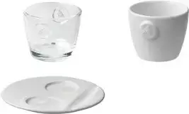 Porcelianinis espreso puodelis MELITTA M-Collection 80 ml, aukštis 54 mm