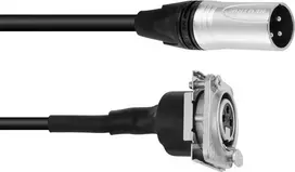 XLR jungiamasis laidas PSSO 1 m — XRL kištukas į XRL lizdą, juodas