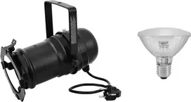LED lemputė Spot PAR-30 EUROLITE 20000286 11W 6500K šaltai baltai šviesai scenos ir akcentiniam apšvietimui
