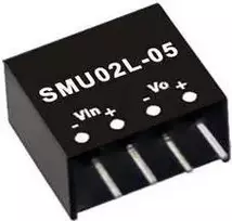 MEAN WELL SMU02N-15 maitinimo blokas ir įtampos keitiklis, 2 W