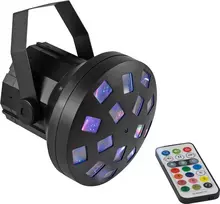LED efektinis šviestuvas EUROLITE Mini Z-20 USB — 7 spalvų, kompaktiškas USB maitinamas sceninis žibintas