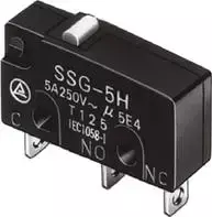 Omron SSG-5L2H mikro jungiklis 14 V/DC 5 A 1 x on/(on) 1 vnt. Maišelis
