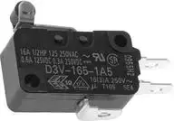 Omron D3V-165-1A5 mikro jungiklis 250 V/AC 16 A 1 x on/(on) 1 vnt. Maišelis