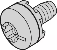 SCHROFF NTS M6 TAPTITE varžtas 50 vnt. (23130285)