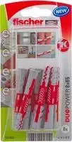 Fischer DuoPower 8 x 65 K NV sieninis kaištis 65 mm 537651 1 komplektas