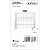 Herlitz 50047635 keičiamas kišeninio planuoklio įdėklas su leporelo lenkimu