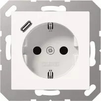 JUNG Schuko kištukinis lizdas su USB A1520-18CWW Typ C (A1520-18CWW)