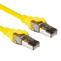 ACT geltonas 5 metrų SFTP CAT8 patch laidas su RJ45 kištukais