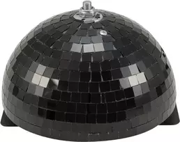 Pusė veidrodinio rutulio motorizuota EUROLITE 50101954 — besisukantis veidrodinis pusrutulis, 20 cm