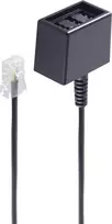 Telefono laidas ShiverPeaks BS71280-8 0,15 m juodas