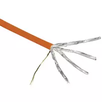 Hama 00020097 tinklo kabelis Cat7 10 m oranžinis