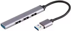 USB šakotuvas ShiverPeaks BS13-50001 USB 3.2 Gen 1 Type-A 5000Mbit/s aliuminis juodas