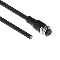 ACT Industrial 5.00 m sensorinis kabelis M12A 4 kontaktų moteriškas į atvirą galą Superflex Xtreme TPE ekranuotas