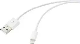 Renkforce USB kabelis USB 2.0 USB-A kištukas, Apple Lightning kištukas 3,00 m Baltas (matinis) RF-5724088