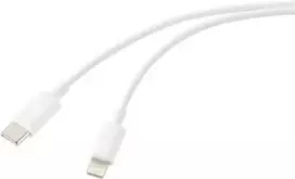Renkforce USB 2.0 laidas USB-C® kištukas, Apple Lightning kištukas 2,00 m balta (matinė) RF-5724080