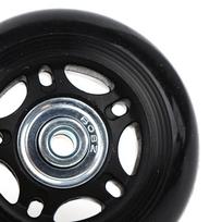 2 komplektų bagažo lagamino keitimo ratai ašių ir veržliarakčių remonto rinkinys 68 mm black