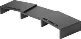 SpeaKa Professional SP-9472624 Stovas dviem monitoriams iki 32 colių, 20 kg, juodas (SP-9472624)