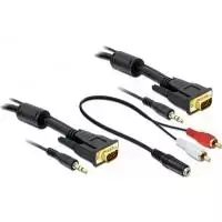Vaizdo kabelio adapteris DeLOCK 84453 3 m VGA D-Sub + 3,5 mm juodas