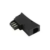 Hama adapteris TAE N/F - US 6p6c, TAE-F kištukas į 6p6c lizdą, juodas
