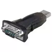 Wentronic Goobay USB Serial RS232 Converter mini, juoda - USB 2.0 kištukas (A tipas) > D-SUB/RS-232 kištukas (9 kontaktų) (69822)