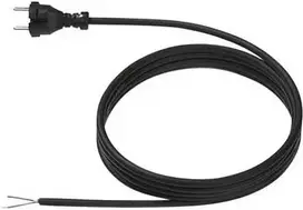 BACHMANN contour maitinimo laidas 2m juodas 248.174 H07RN-F 2x1,5 kištukas 24G, palaidas 248.174