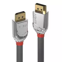 Lindy 36300 CROMO DisplayPort kabelis, DP 1.2, kištukas/kištukas, 0,5 m, 4K, pilkas