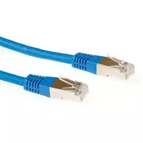 ACT Blue 1 metro LSZH SFTP CAT6A jungiamasis kabelis su RJ45 jungtimis