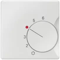 Siemens DELTA i-system 5TC9221 kambario termostato dengiamoji plokštė, titano baltos spalvos