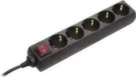 Ilgintuvas AS Schwabe 35012 – Schuko lizdai, juodas, 1 vnt.