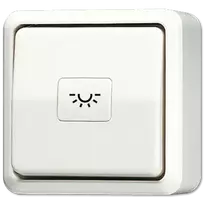 JUNG 631A elektrinis jungiklis mygtukas baltas