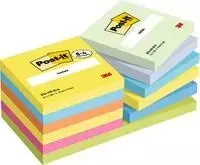 3M Post-it lipnūs lapeliai 76x76mm 654-TFEN-P8+4 mišrūs 12 vnt./pakuotė