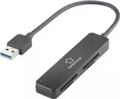 RF-PCR-220 USB kortelių skaitytuvas išmaniesiems telefonams ir planšetėms, juodas (RF-5151022)