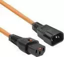 ACT maitinimo laidas C13 IEC Lock C14 oranžinis 1 m PC938 230V 10A