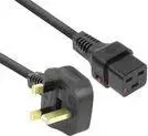 ACT maitinimo laidas UK kištukas - C19 IEC Lock juodas 2 m PC1214 230V 16A