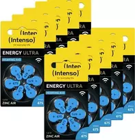 Intenso 60 vnt. klausos aparatų baterijos | Cinko-oro A675 (7504446MP)