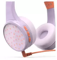 Hama Teens Guard II belaidės ausinės su mikrofonu, USB Type-C, Bluetooth, oranžinė, violetinė