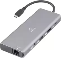 Renkforce USB-C dokavimo stotelė RF-DKS-905 10-in-1 8K PD 3.1, tinkama prekės ženklo dokavimo stotelėms (RF-6328190)