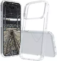 JT Berlin 11154 Pankow Clear nugarėlės dėklas, skirtas Apple iPhone 17 Pro Max, akrilo stiklas/TPU, apsauga nuo smūgių, skaidrus