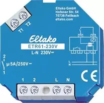 Aktuatorius žaliuzėms/roletams Eltako ETR61-230V, 230 V įėjimas, 5 A srovė, mėlynai baltas