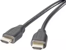 SpeaKa Professional HDMI jungiamasis laidas 2.00 m, garso grįžtamasis kanalas, auksuoti kištukai, juodas [1x HDMI kištukas - 1x HDMI kištukas] (SP-9024560)