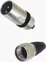 XLR 3 kontaktų jungtis Omnitronic 30200089 mikrofonams ir garso įrangai, vyriška/moteriška versija